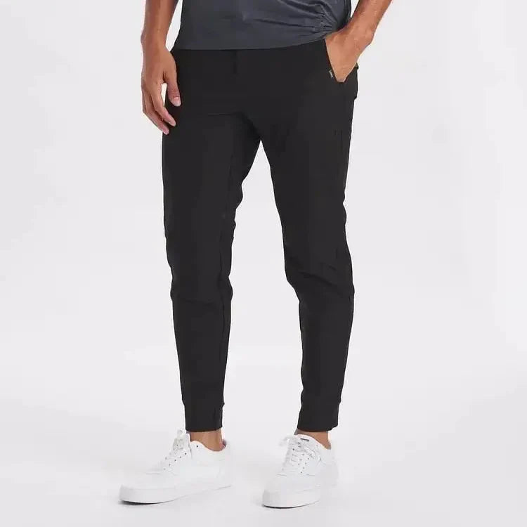 Cuffed Slim Fit Trousers for Men