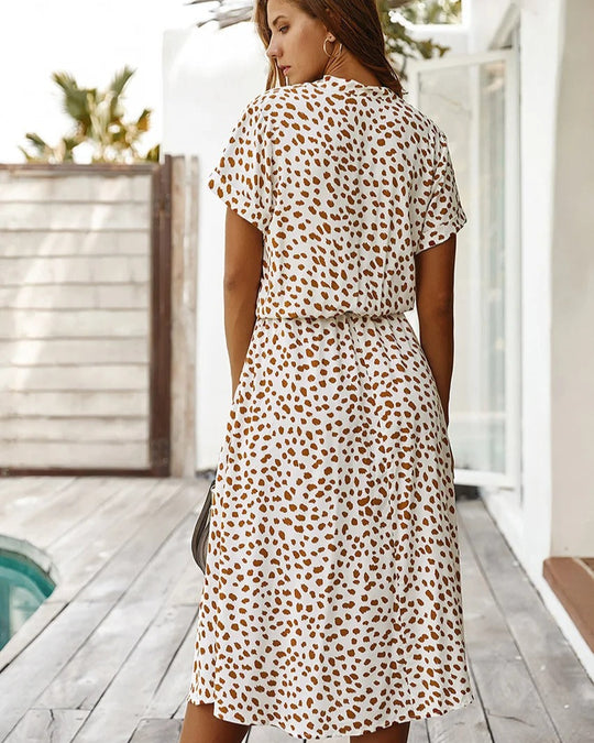 Drawstring Summer Dress for Women