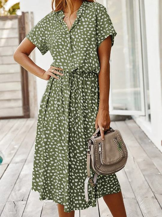 Drawstring Summer Dress for Women