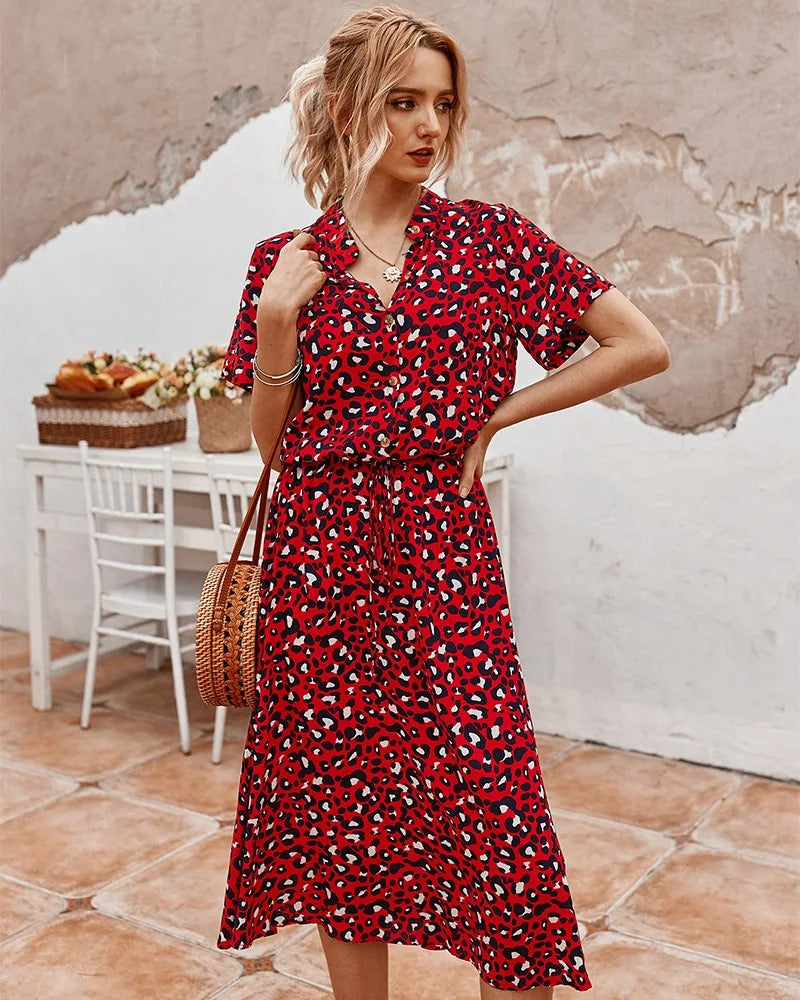 Drawstring Summer Dress for Women
