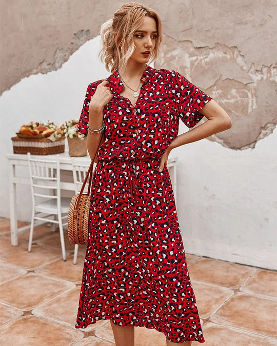 Drawstring Summer Dress for Women