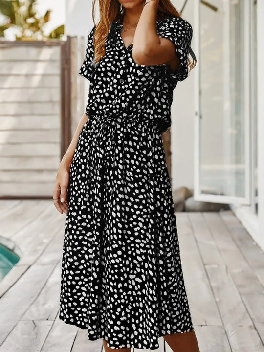 Drawstring Summer Dress for Women