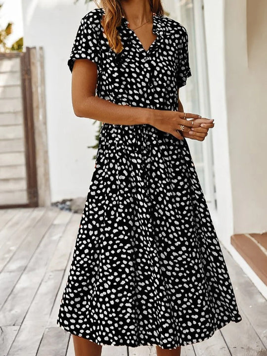 Drawstring Summer Dress for Women