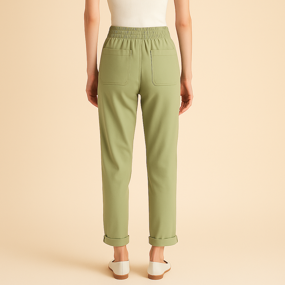 Drawstring Waist Trousers for Women
