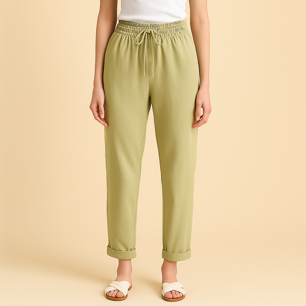 Drawstring Waist Trousers for Women