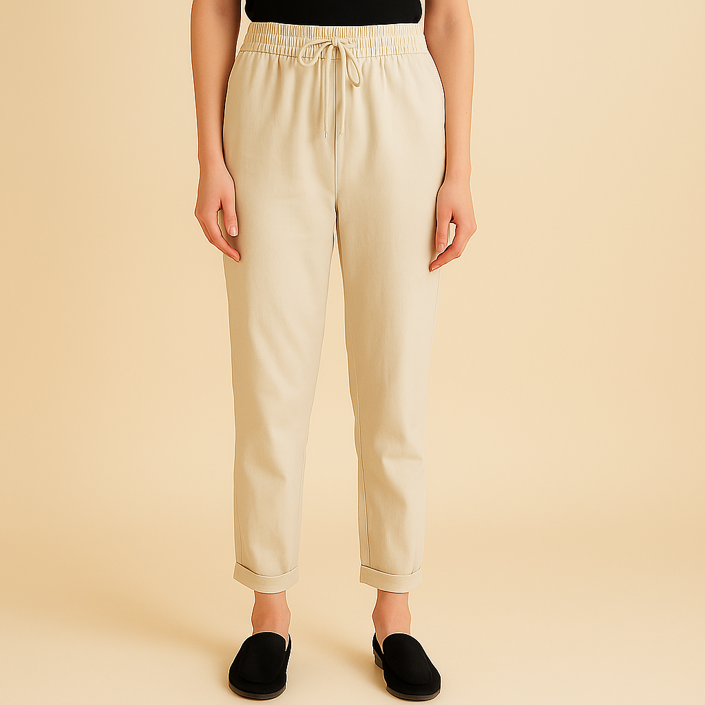 Drawstring Waist Trousers for Women