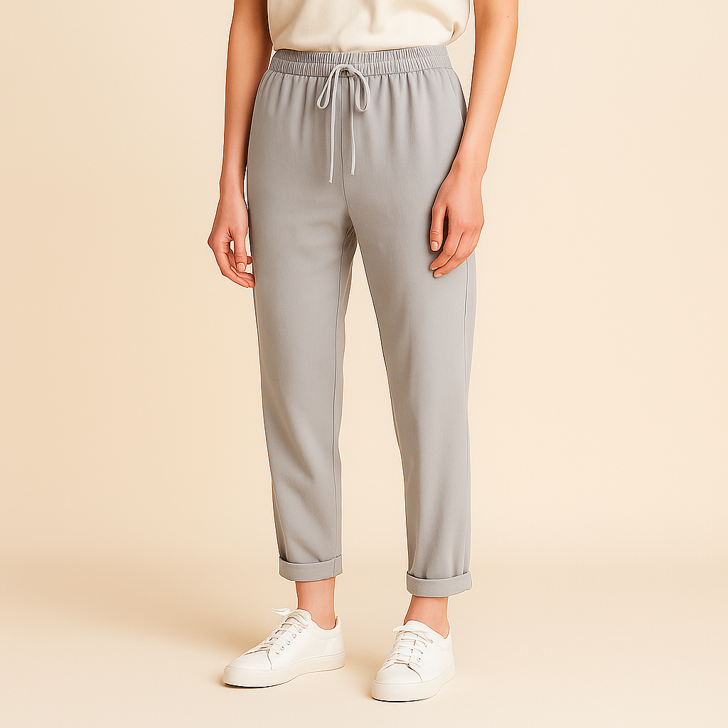 Drawstring Waist Trousers for Women