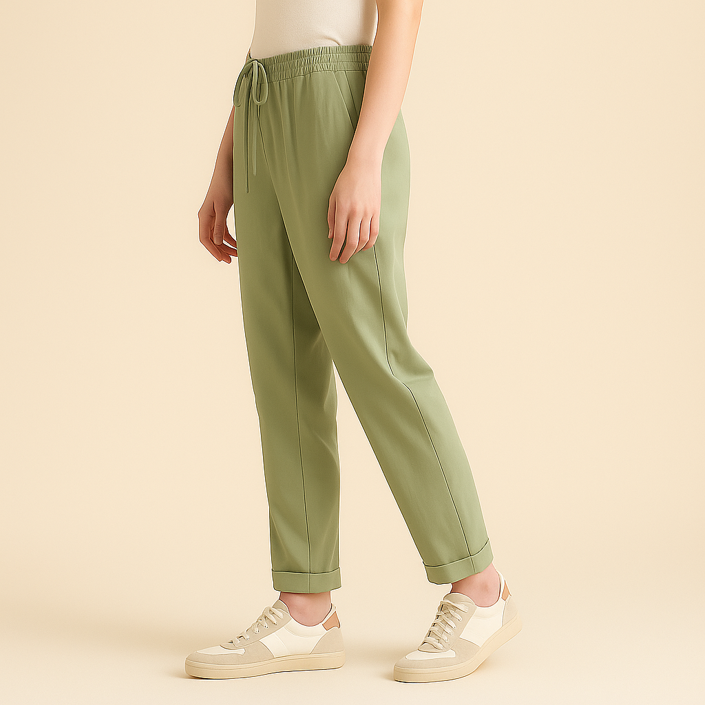Drawstring Waist Trousers for Women