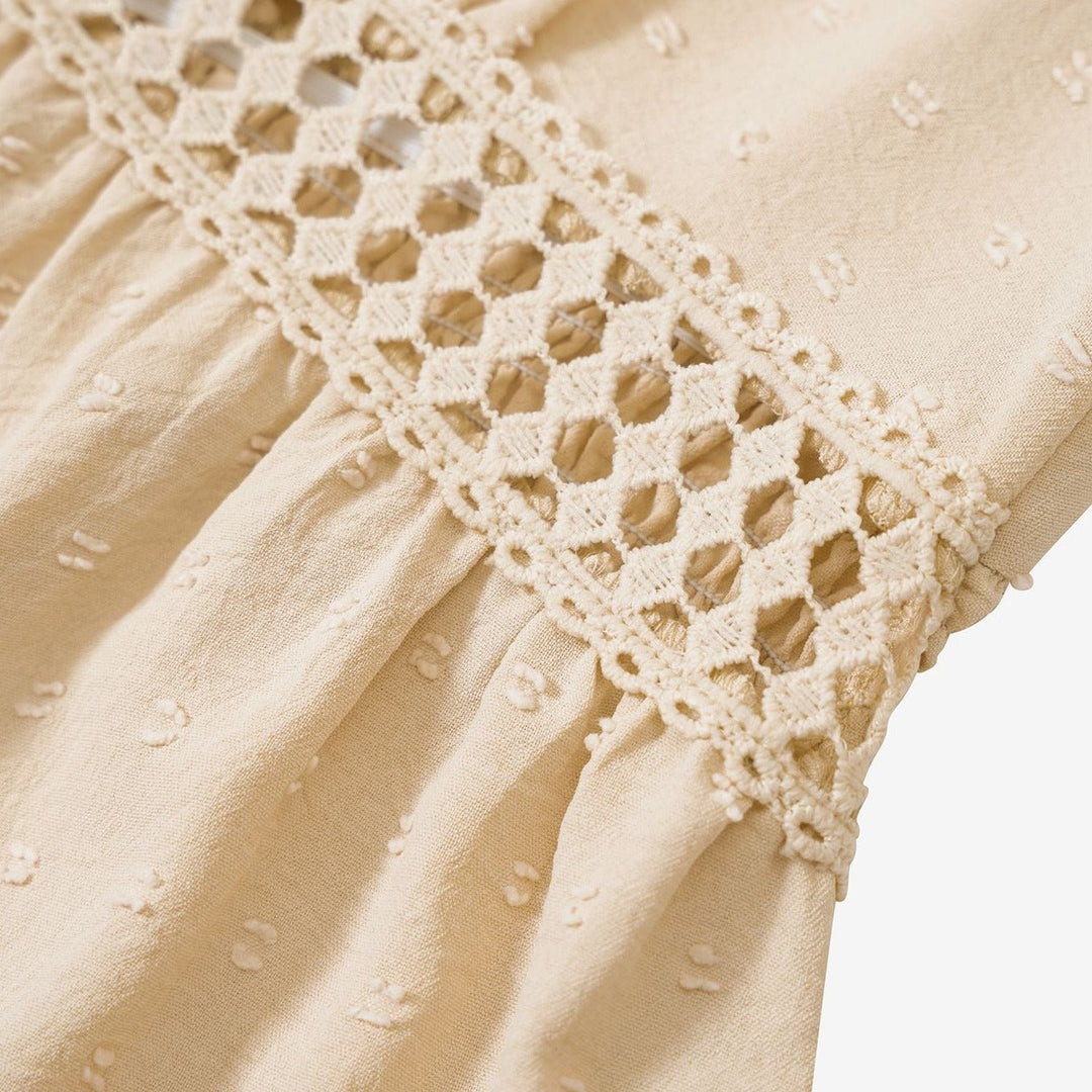 Embroidered Waist Mini Dress for Women
