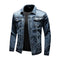 Faded Wash Textured Jacket for Men