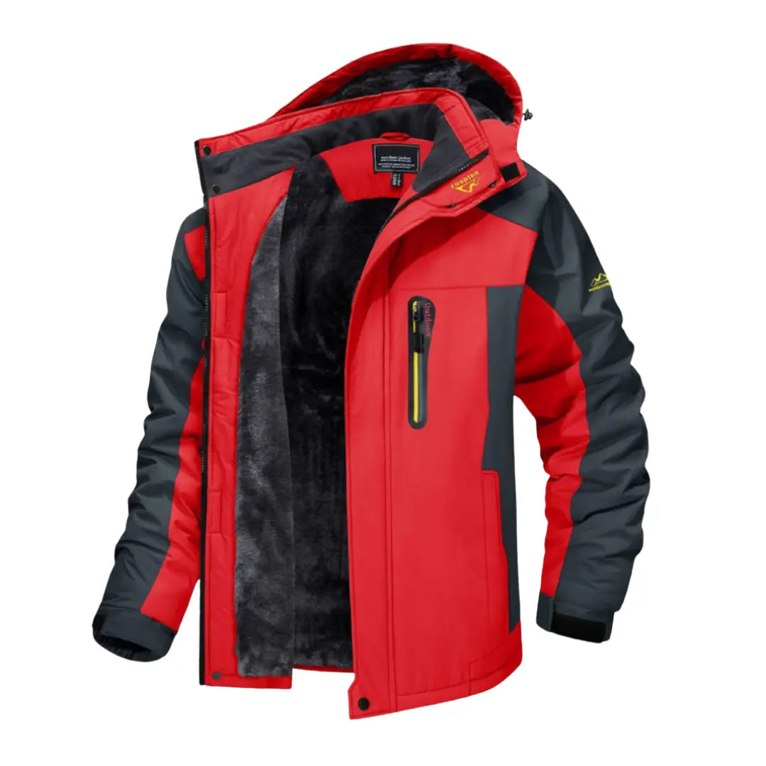 Fleece-Lined Winter Jacket for Men Azzoria