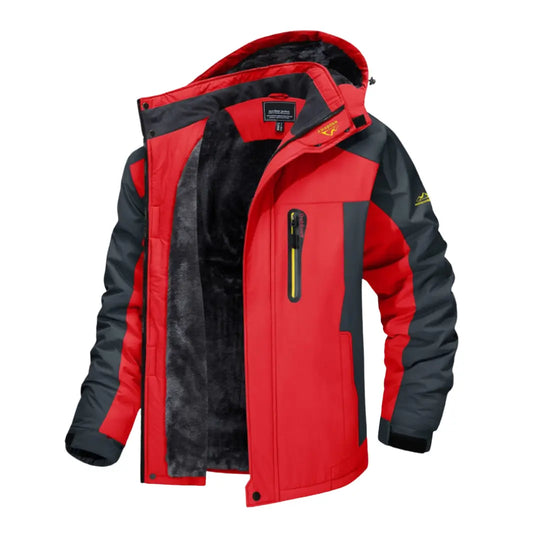 Fleece-Lined Winter Jacket for Men Azzoria