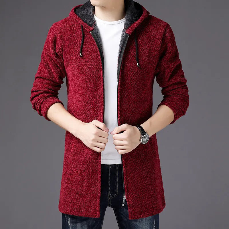 Fleece-Lined Street Hoodie for Men Azzoria