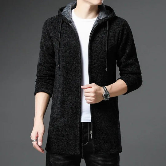 Fleece-Lined Street Hoodie for Men Azzoria
