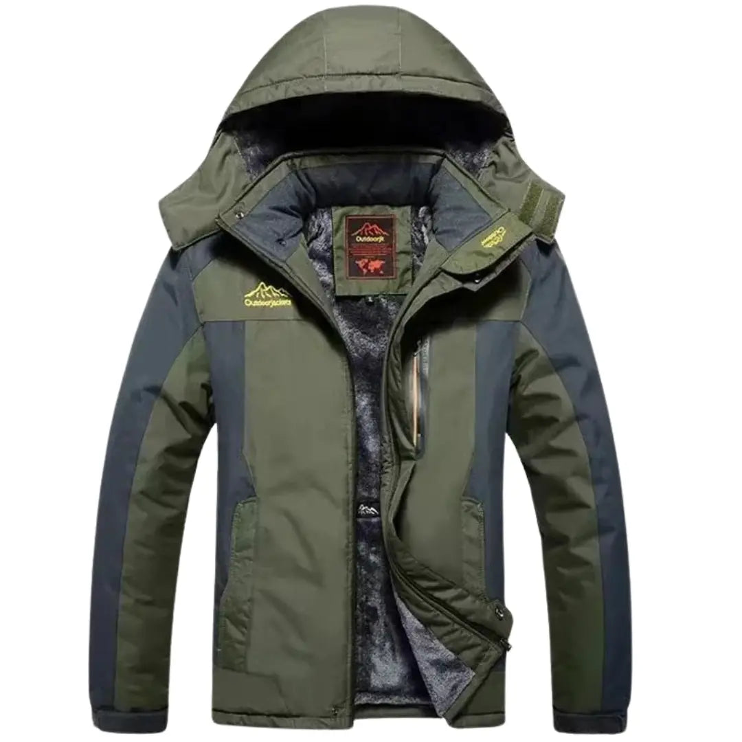 Fleece-Lined Winter Jacket for Men Azzoria
