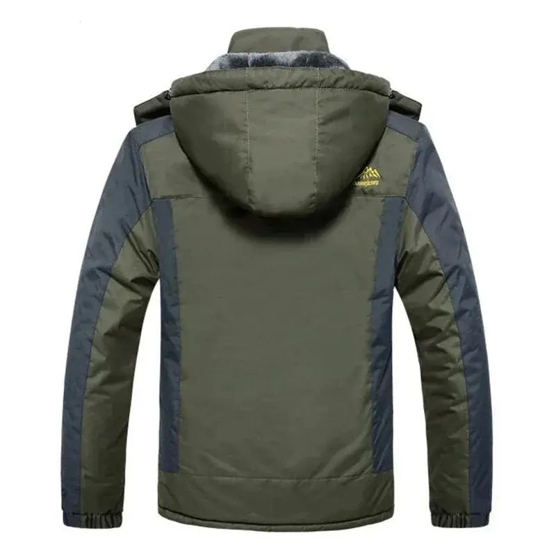 Fleece-Lined Winter Jacket for Men Azzoria