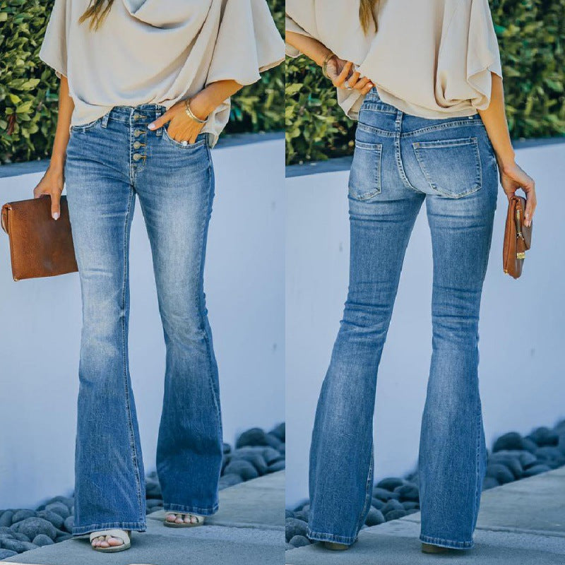 High-Rise Flare Jeans for Women