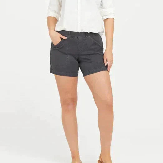 High-Waisted Straight-Leg Shorts for Women