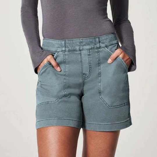 High-Waisted Straight-Leg Shorts for Women