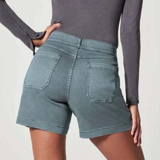 High-Waisted Straight-Leg Shorts for Women