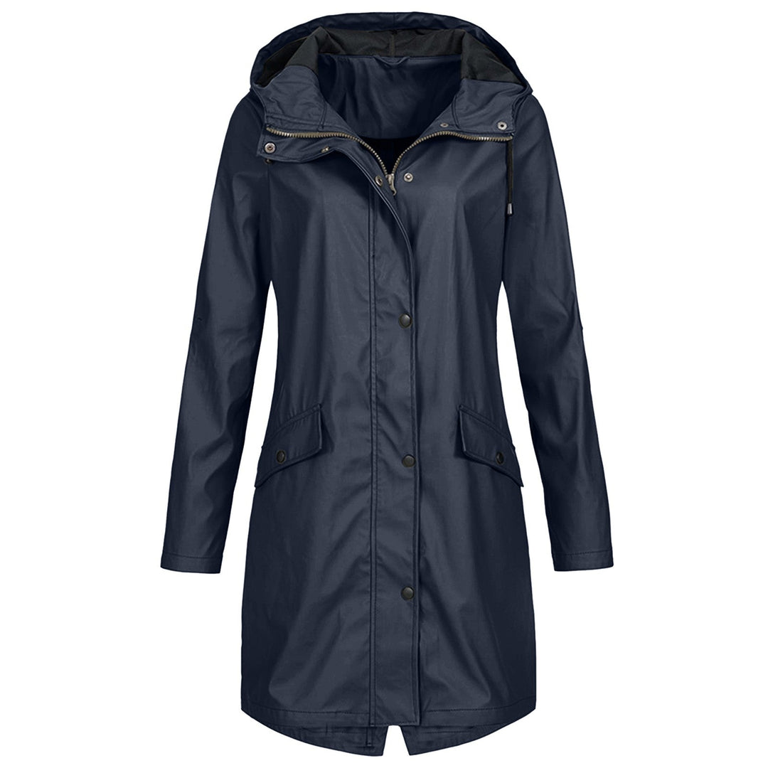 Hooded Long Rain Jacket for Women