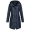 Hooded Long Rain Jacket for Women