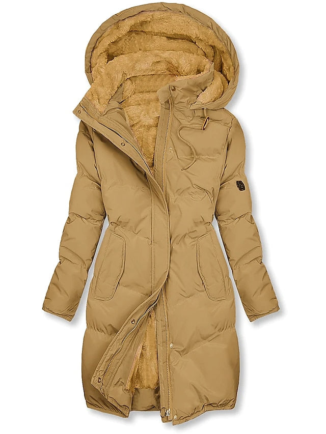 Hooded Long Winter Jacket for Women