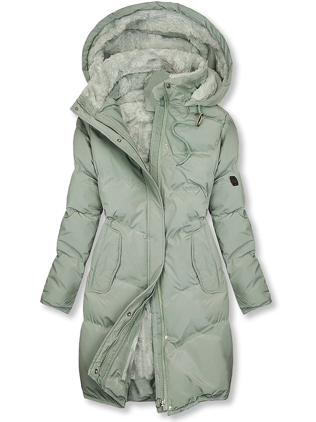 Hooded Long Winter Jacket for Women