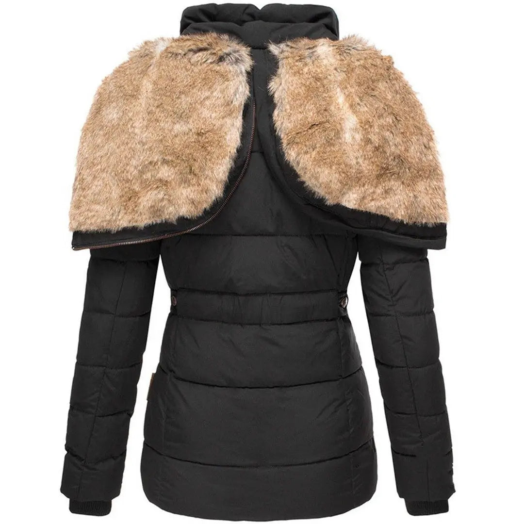 Hooded Slim Fit Puffer Jacket for Women Azzoria