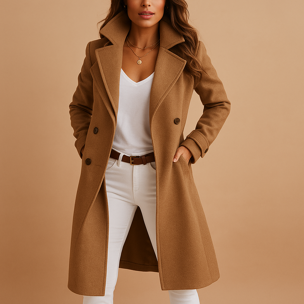 Emma – Women’s Wool Double-Breasted Coat