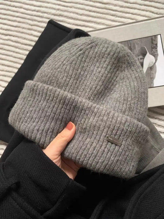 Knitted Elastic Beanie Hat for Unisex Azzoria