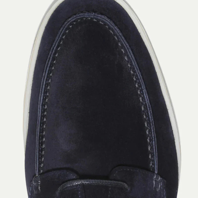 Textured Lace-Up Loafer Shoes with Rubber Sole – Men’s Style