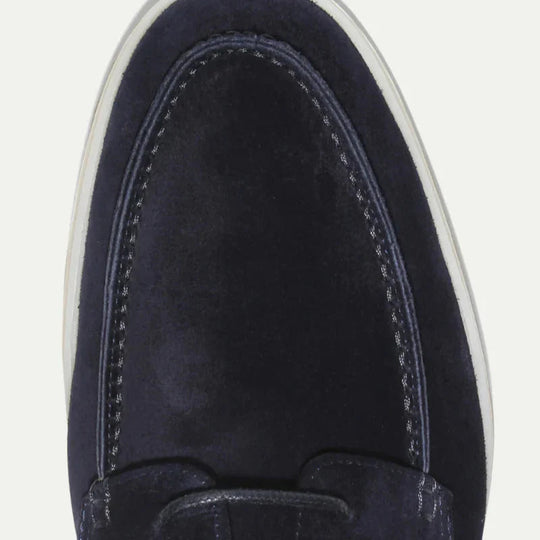 Textured Lace-Up Loafer Shoes with Rubber Sole – Men’s Style