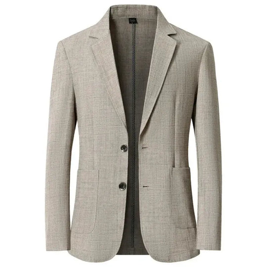 Linen Blend Blazer for Men Azzoria