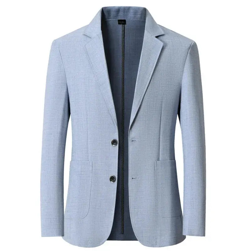 Linen Blend Blazer for Men Azzoria