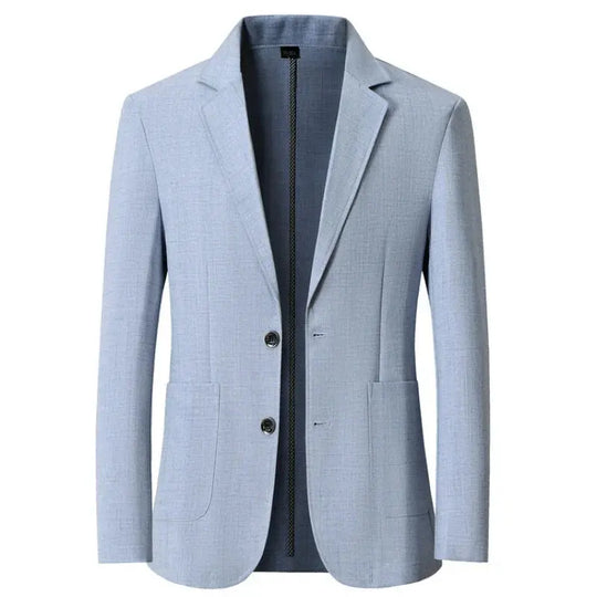 Linen Blend Blazer for Men Azzoria