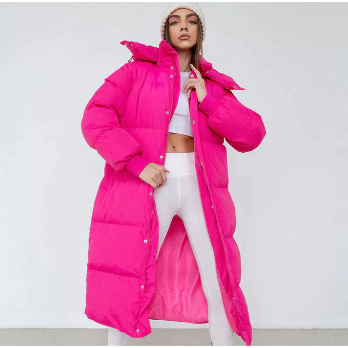 Long Insulated Puffer Jacket for Women Azzoria
