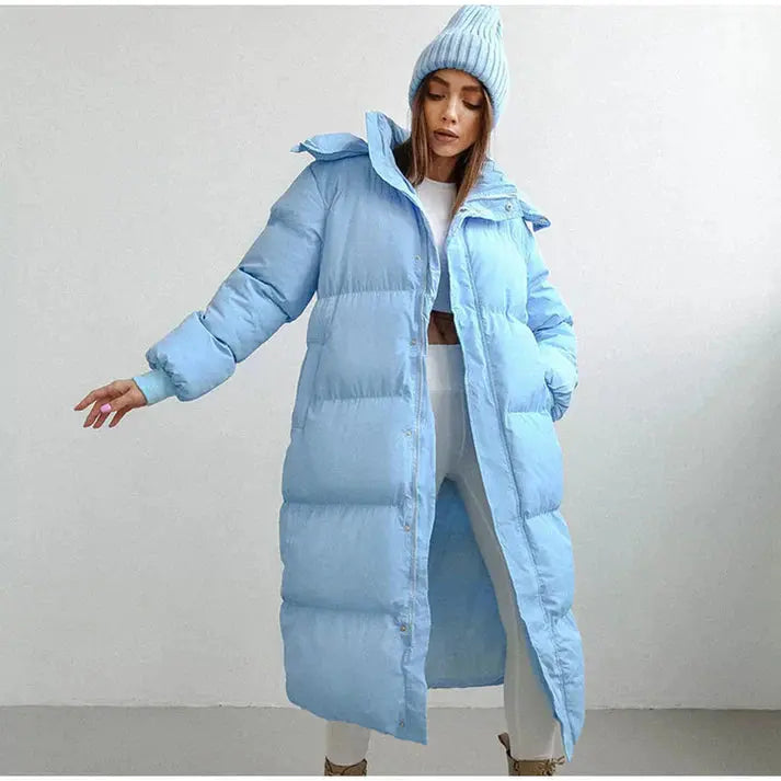 Long Insulated Puffer Jacket for Women Azzoria