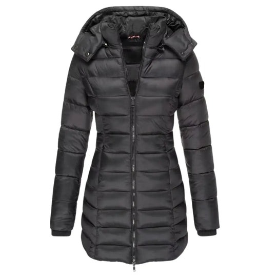 Long Puffer Jacket for Women Azzoria