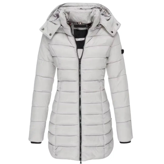Long Puffer Jacket for Women Azzoria
