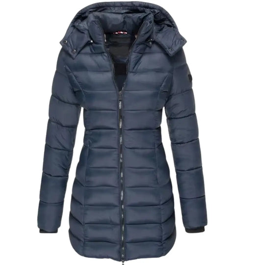 Long Puffer Jacket for Women Azzoria