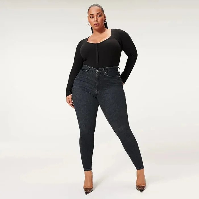 Matte Finish Skinny Jeans for Women