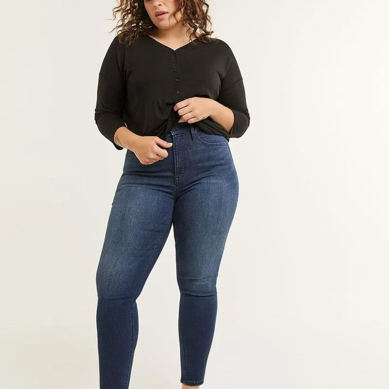 Matte Finish Skinny Jeans for Women