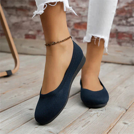 Mesh Knit Slip-On Shoes for Women