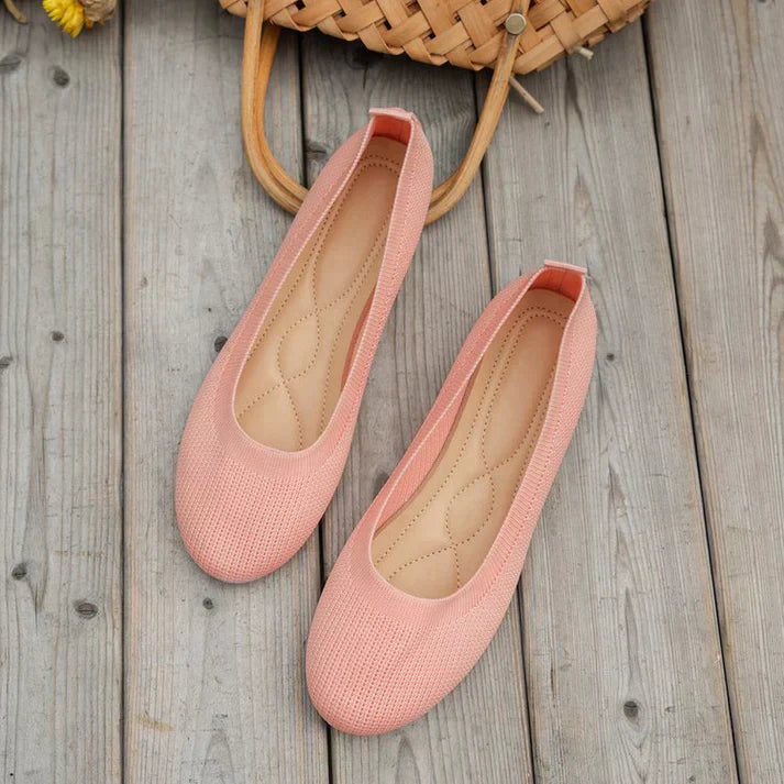 Mesh Knit Slip-On Shoes for Women