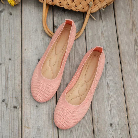 Mesh Knit Slip-On Shoes for Women
