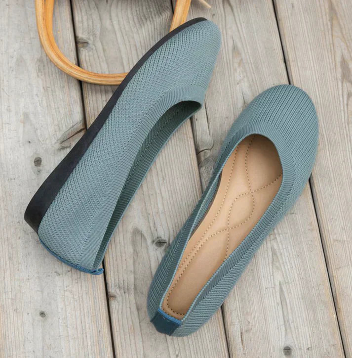 Mesh Knit Slip-On Shoes for Women