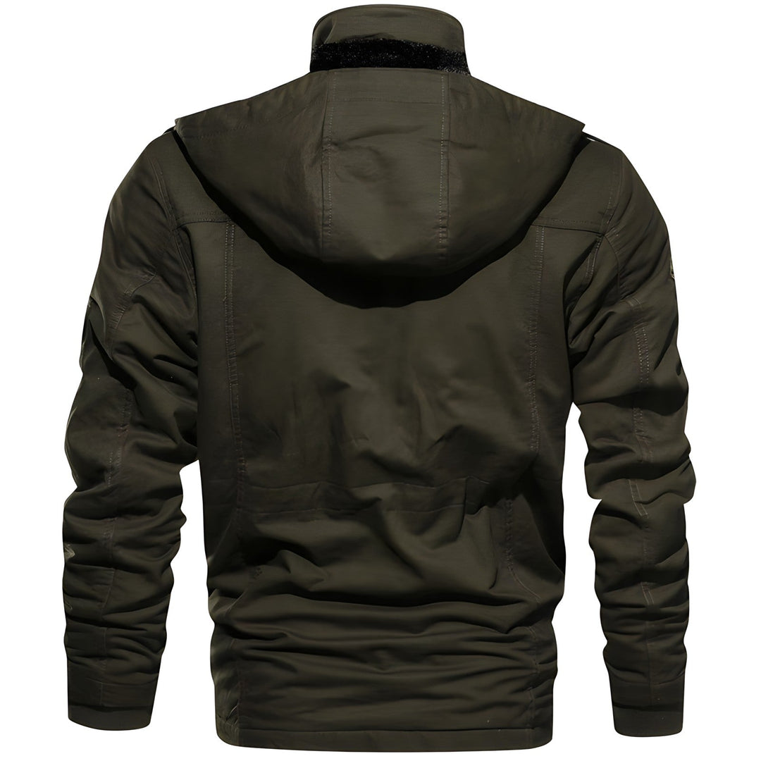 Multi-Pocket Military Jacket for Men