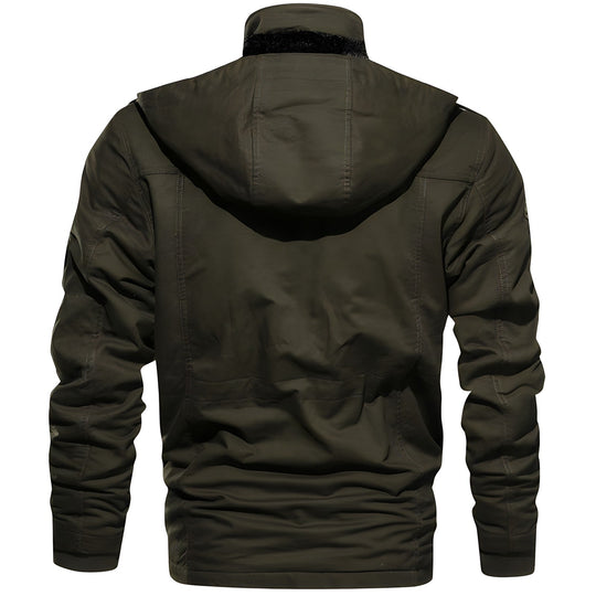 Multi-Pocket Military Jacket for Men