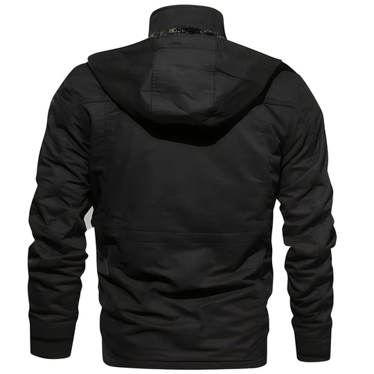Multi-Pocket Military Jacket for Men